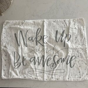 Gray and White Inspirational Standard Size Pillowcase